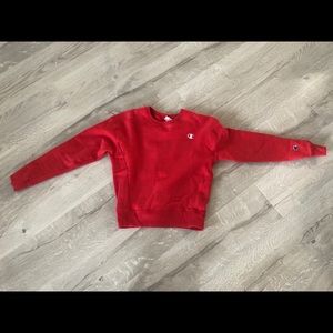 RED CHAMPION SWEATSHIRT